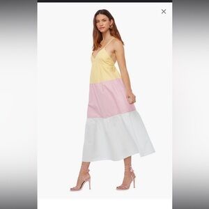 JUSTFAB Color Block Maxi Dress
